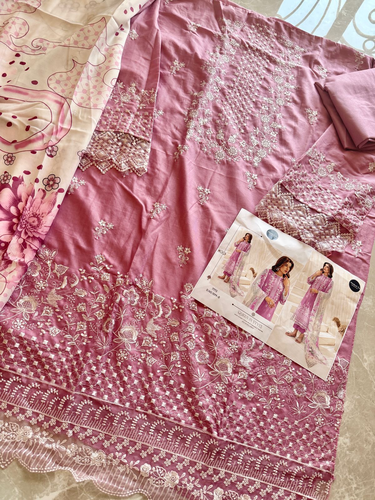 Mehboob Tex 1599 B And C Cotton Dupatta Wholesale Pakistani Salwar Suits In India